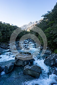 Tutoko River near Milford Sound, New Zealand