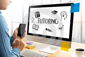 TUTORING and his online education , Learning Education Teacher ,