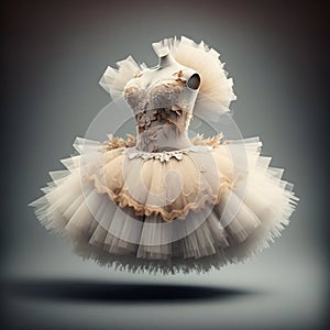 Tutu dress studio shot. Generative AI