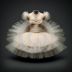 Tutu dress studio shot. Generative AI