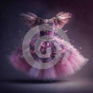 Tutu dress studio shot. Generative AI