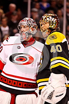 Tuukka Rask and Cam Ward