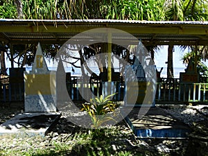 Tuvalu, Funafuti Atoll, the street scene