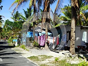 Tuvalu, Funafuti Atoll, street scenes from Vaiaku