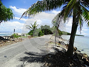 Tuvalu, Funafuti Atoll, street scenes from Vaiaku