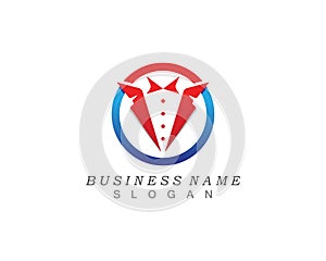 Tuxedo Man logo dessign vector
