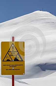 Tuxer Ferner Glacier in Austria, 2015