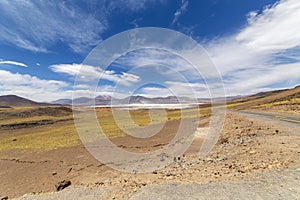 Tuyajto Lagoon in the Atacama Desert, Chile, South America