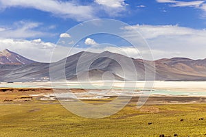 Tuyajto Lagoon in the Atacama Desert, Chile, South America