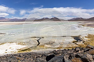 Tuyajto Lagoon in the Atacama Desert, Chile, South America