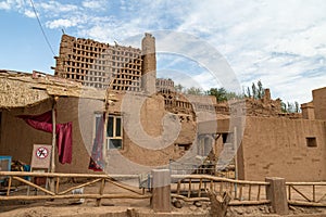 Tuyoq village Tuyuk: one of the streets of this traditional uighur village set near Turpan