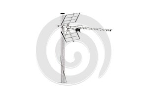 TV antenna isolated on a white background