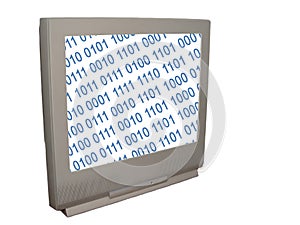 TV with Binery Code