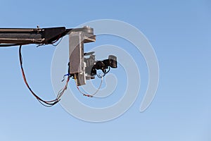 TV camera on a crane