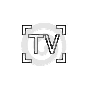 TV camera mode line icon
