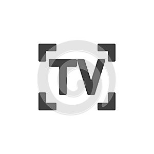 TV camera mode vector icon