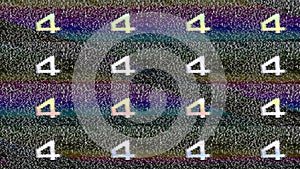 TV channel analog glitch color vhs static noise 4