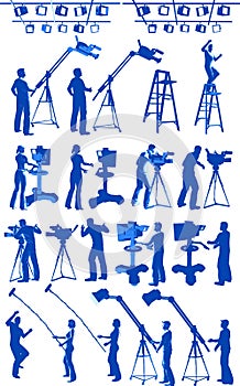 TV Channel Studio Crew