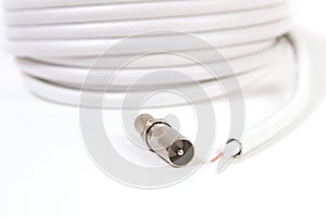 TV coaxial cable and connectors