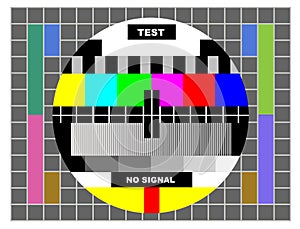 Tv color test pattern