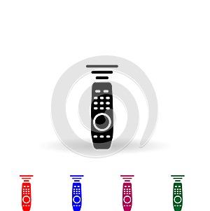 Tv control multi color icon. Simple glyph, flat vector of media icons for ui and ux, website or mobile application