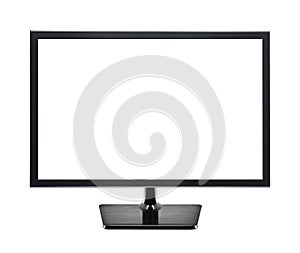 TV flat screen isolated on white