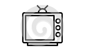 Tv icon - television screen - entertainments vector image