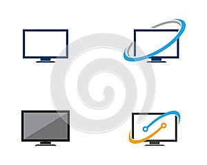 TV , LCD, LED, monitor icon vector illustration