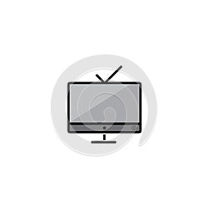 TV , LCD, LED, monitor icon vector illustration