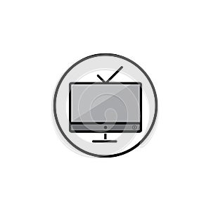 TV , LCD, LED, monitor icon vector illustration