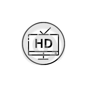 TV , LCD, LED, monitor icon vector illustration