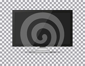 TV, modern blank screen lcd, led, on isolate background, stylish illustration EPS10