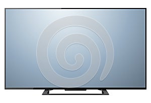 TV, modern flat screen isolated