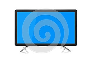 TV or monitor desktop computer on a white background.