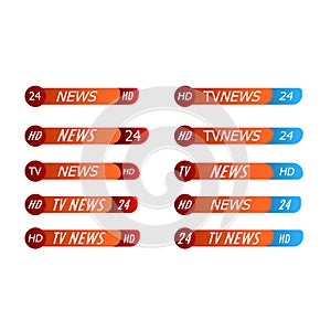 Tv news bar set