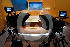 TV news studio