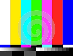 TV no signal background illustration. No signal television screen graphic broadcast design