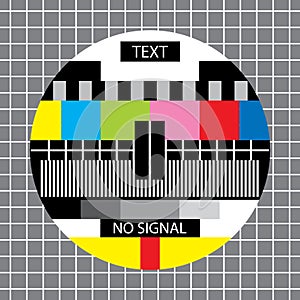 Tv no signal monoscope