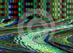 TV Noise Glitch background Computer screen error Digital pixel noise abstract design Photo glitch Television signal fail