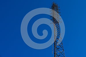 TV radio antenna tower station, Television broadcast network signal. for design concept