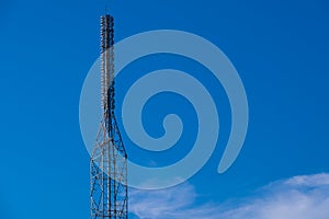 TV radio antenna tower station, Television broadcast network signal. for design concept