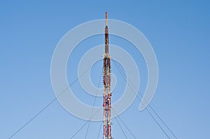 TV and  radio pole   telecommunication antenna.