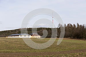 TV and Radio Transmitter Cukrak near town Prague, Czech Republic