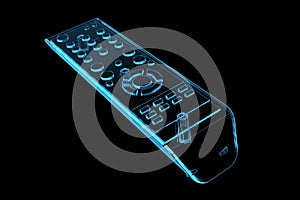 TV remote (3D xray blue)