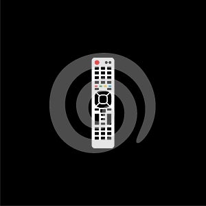 TV Remote control icon isolated on dark background