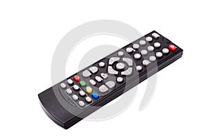 TV remote control isolated on white background. with clipping pa