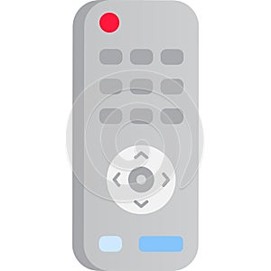 TV remote control vector flat icon design