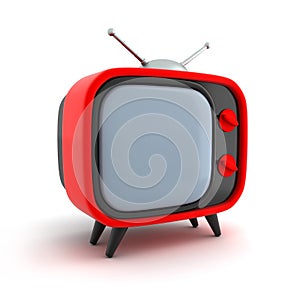 TV retro red