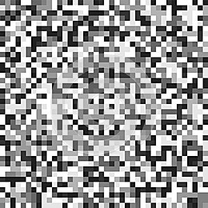 TV screen noise pixel glitch seamless pattern texture background vector illustration.