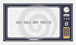 TV Show Frame Template with Transparent Background